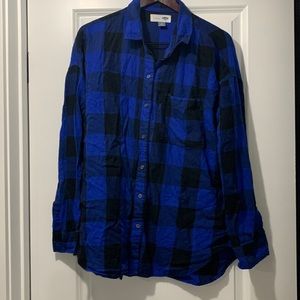 *3 for $15* Blue Plaid Top